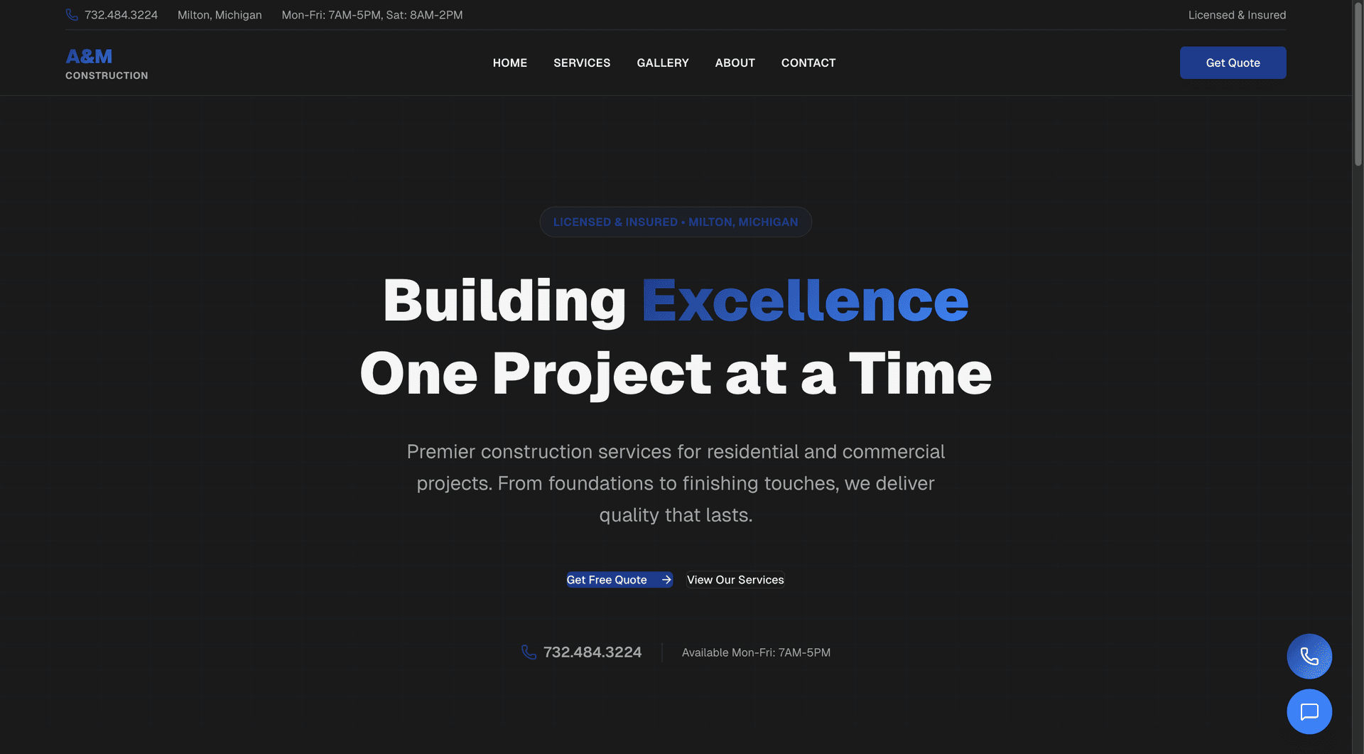 A and M Construction